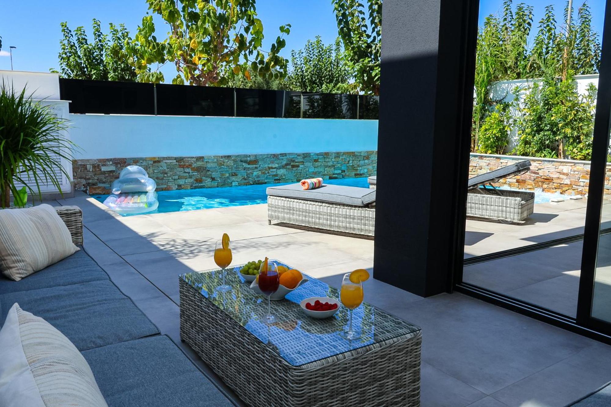 Villa Murcia - Private Heated Pool & Jacuzzi Santiago de la Ribera Kültér fotó