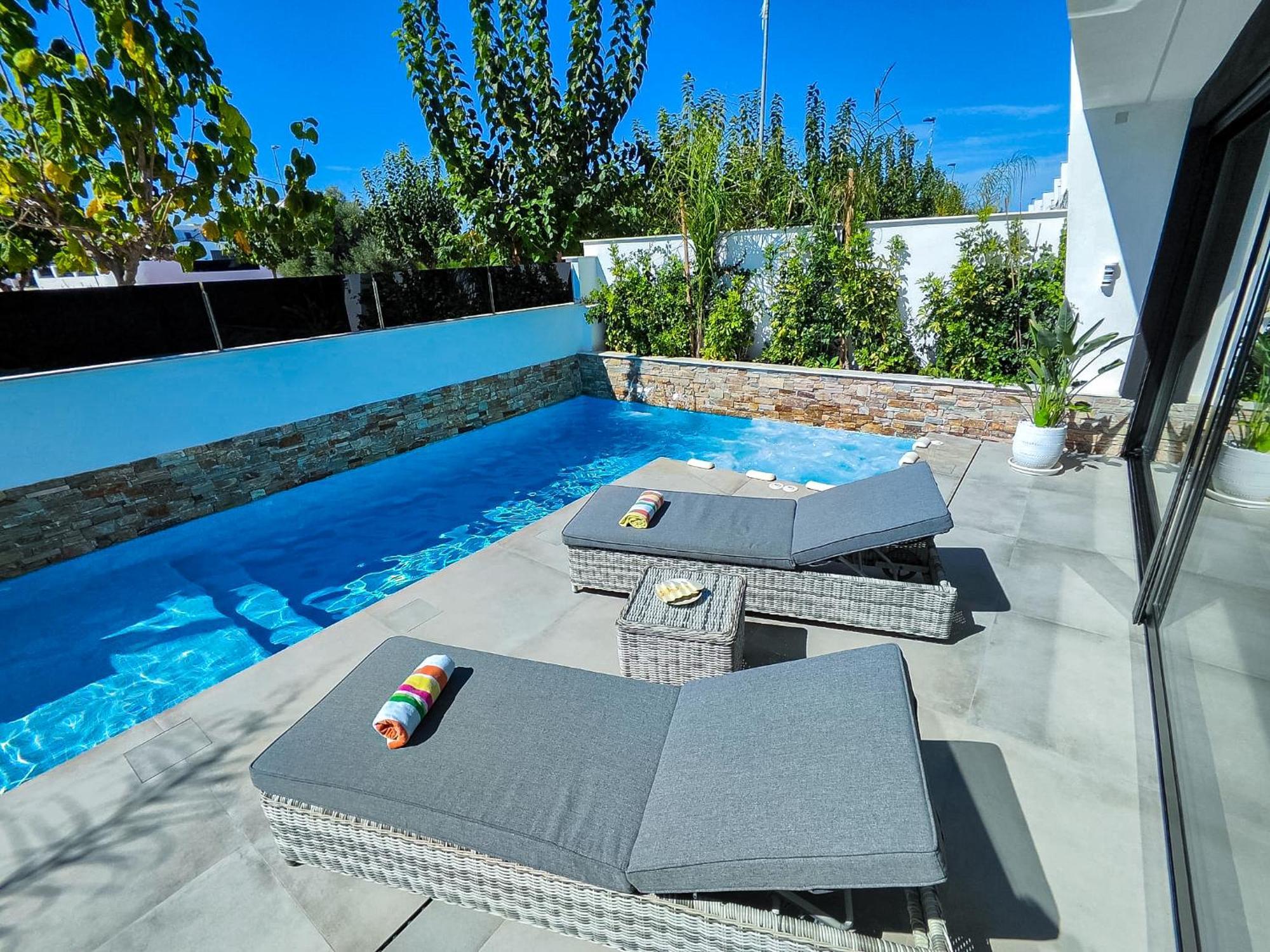 Villa Murcia - Private Heated Pool & Jacuzzi Santiago de la Ribera Kültér fotó
